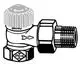 Thermostatventilunterteil in Eckform, DN 10, mit geringem Widerstand. Produkt von IMI Hydronic Engineering, geeignet für Heizungsanwendungen.